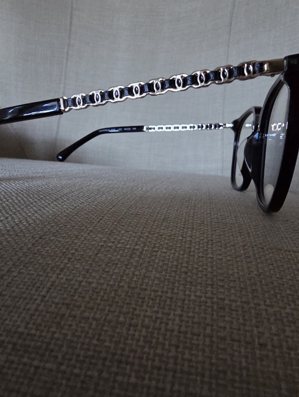 NWOT Chanel Black Square Clear Framed Eyeglasses CH345 54-20-145 - Picture 6 of 14